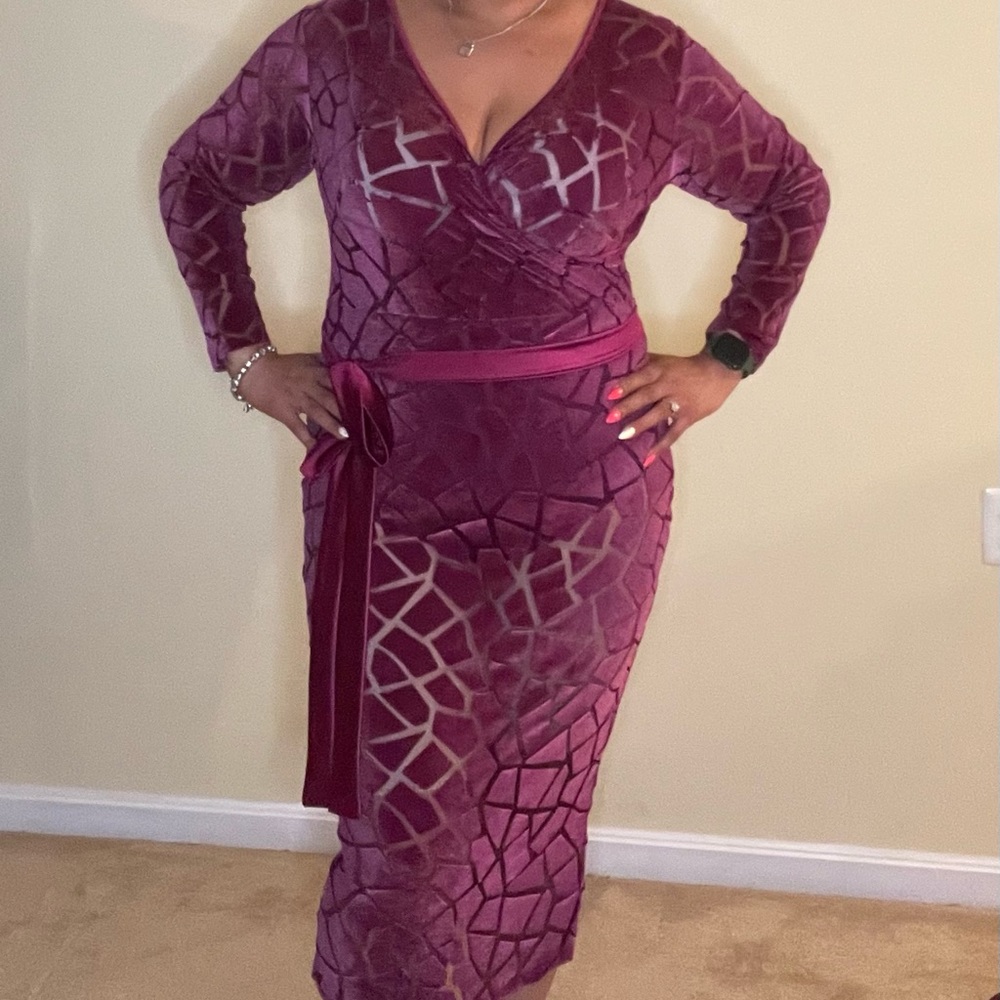 Wine Colored Dress